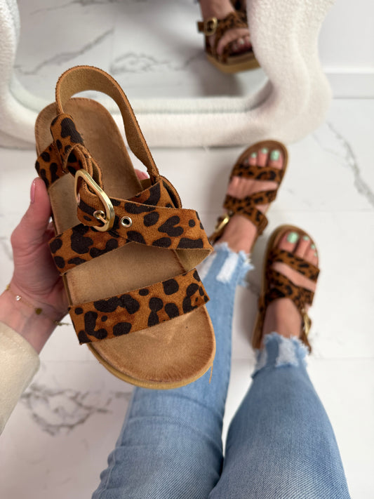 Comfort Leopardato Sandaal
