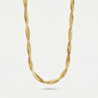 Collana con catena ritorta