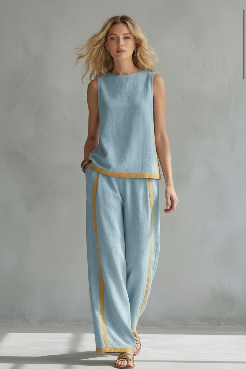 Elva | Completo contemporaneo in lino e cotone