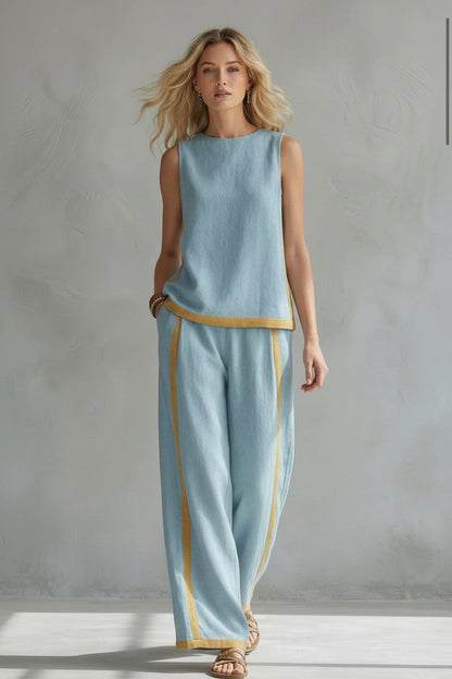Elva | Completo contemporaneo in lino e cotone