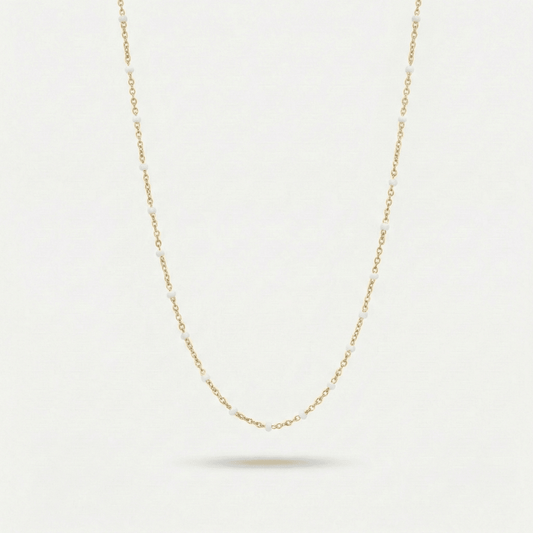 Choker Perle Bianche