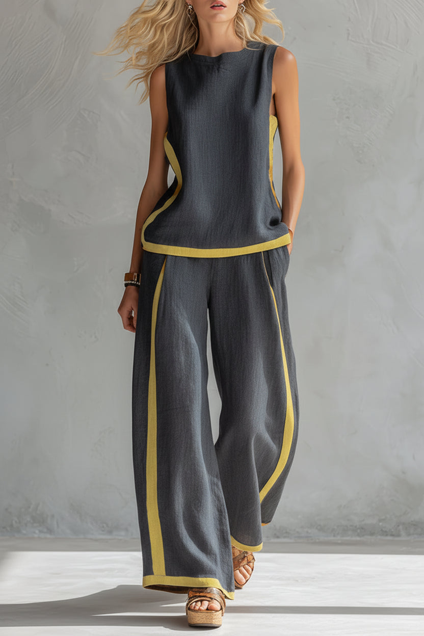 Elva | Completo contemporaneo in lino e cotone