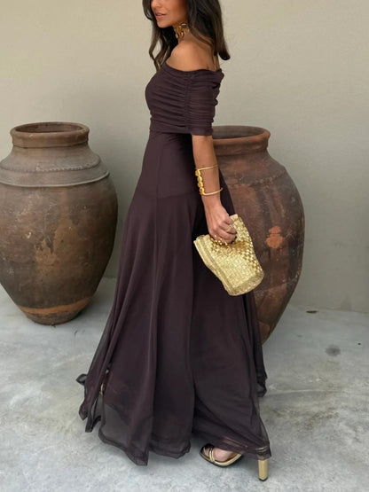 Abito Toledo: Maxi Monospalla in Mesh