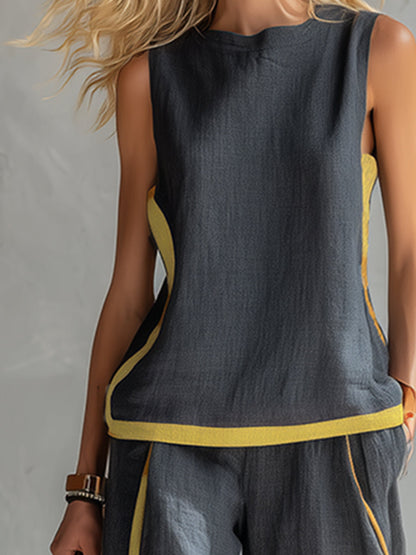 Elva | Completo contemporaneo in lino e cotone