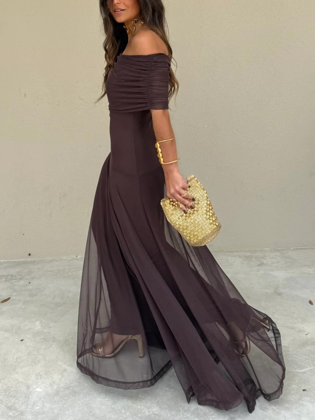 Abito Toledo: Maxi Monospalla in Mesh