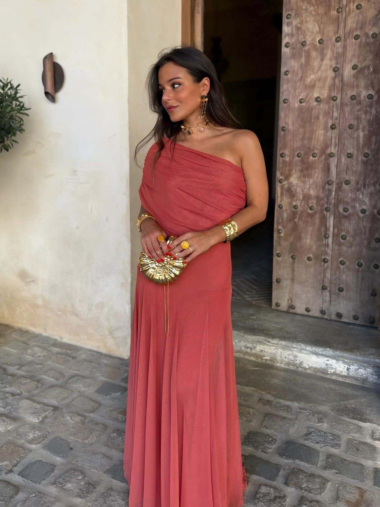 Abito Toledo: Maxi Monospalla in Mesh