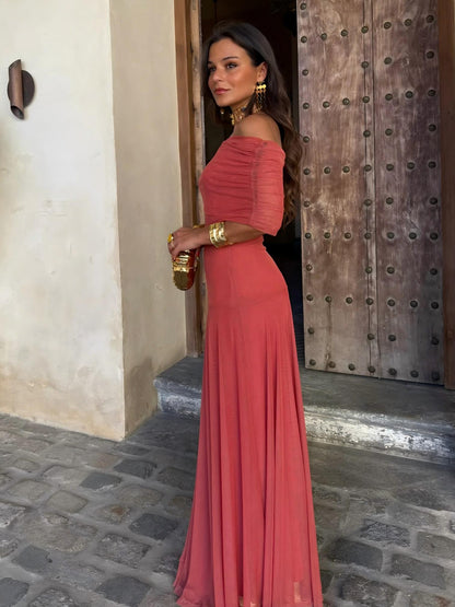 Abito Toledo: Maxi Monospalla in Mesh