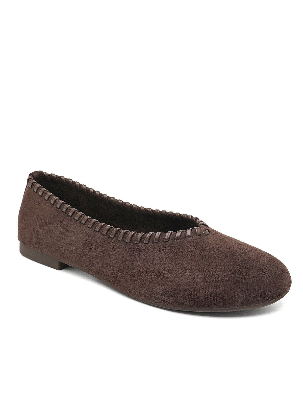 Stitched Marrone Mocassini