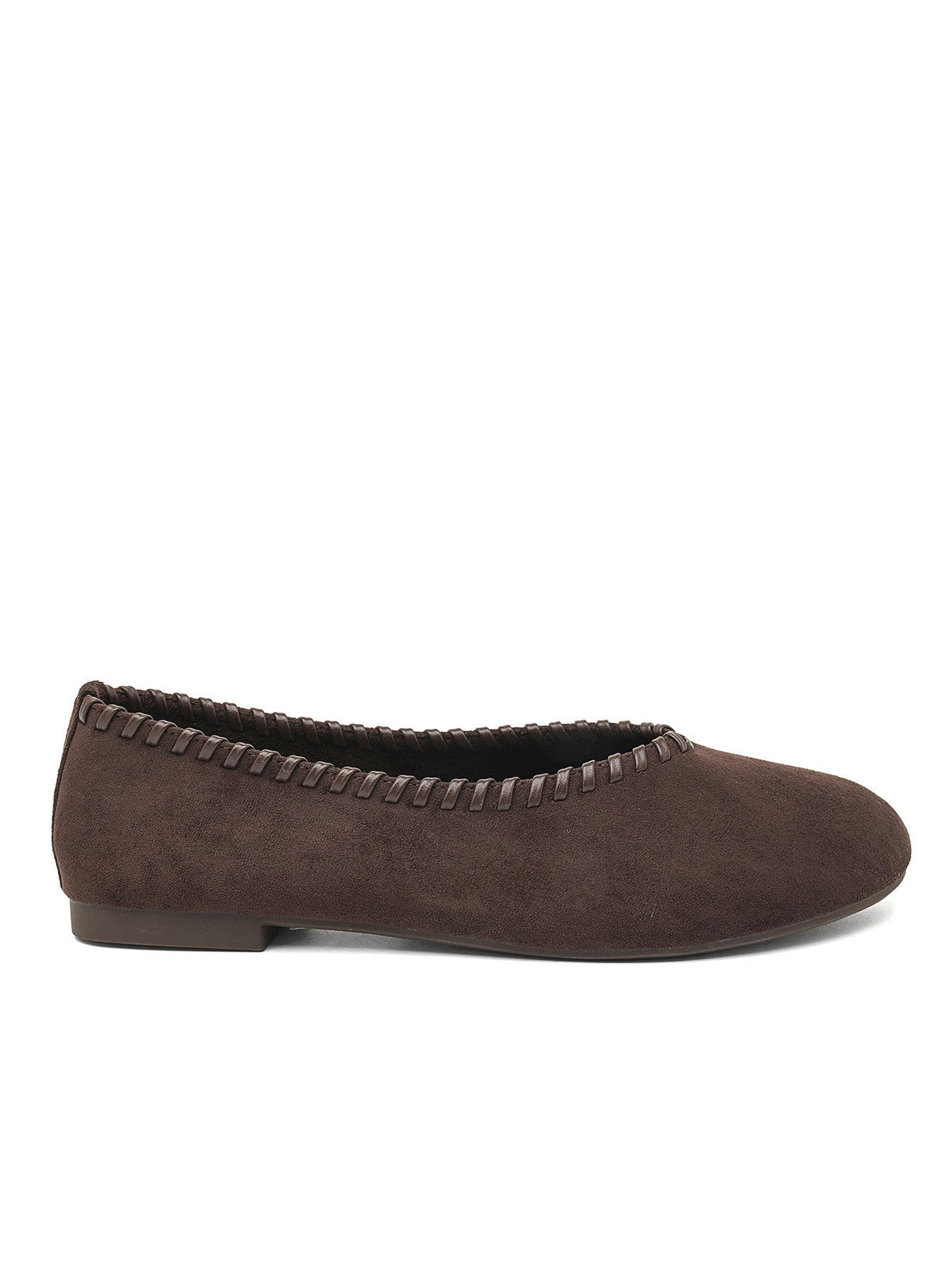 Stitched Marrone Mocassini