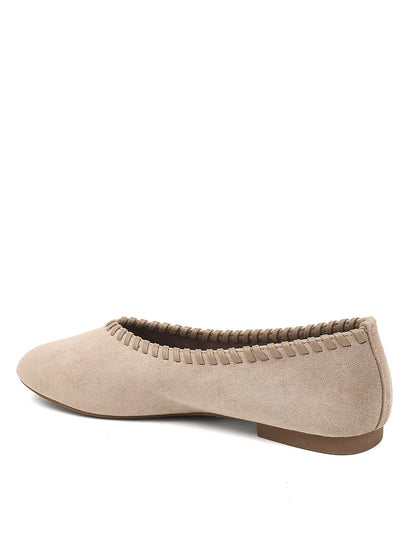 Stitched Kaki Mocassini