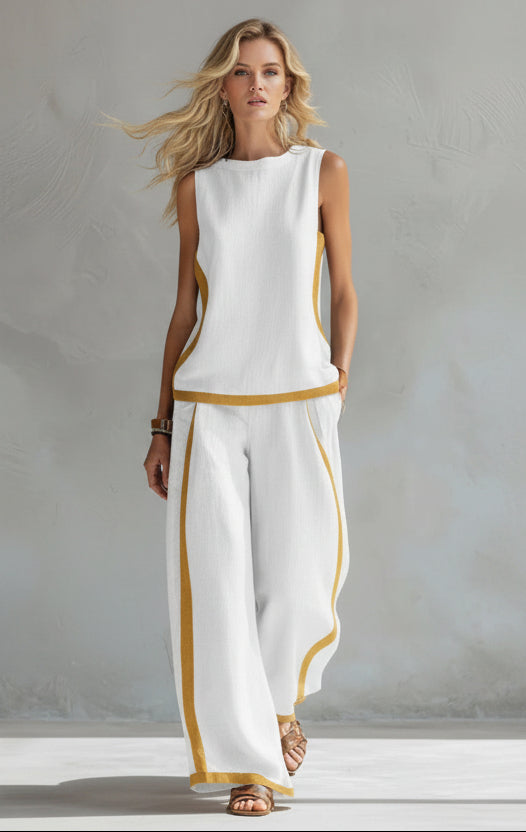 Elva | Completo contemporaneo in lino e cotone