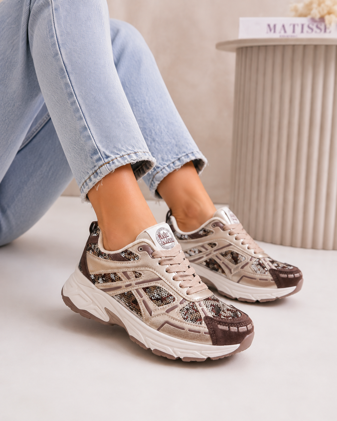Celina Marrone Sneaker