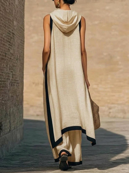 Tarsila | Completo essenza greca in lino premium