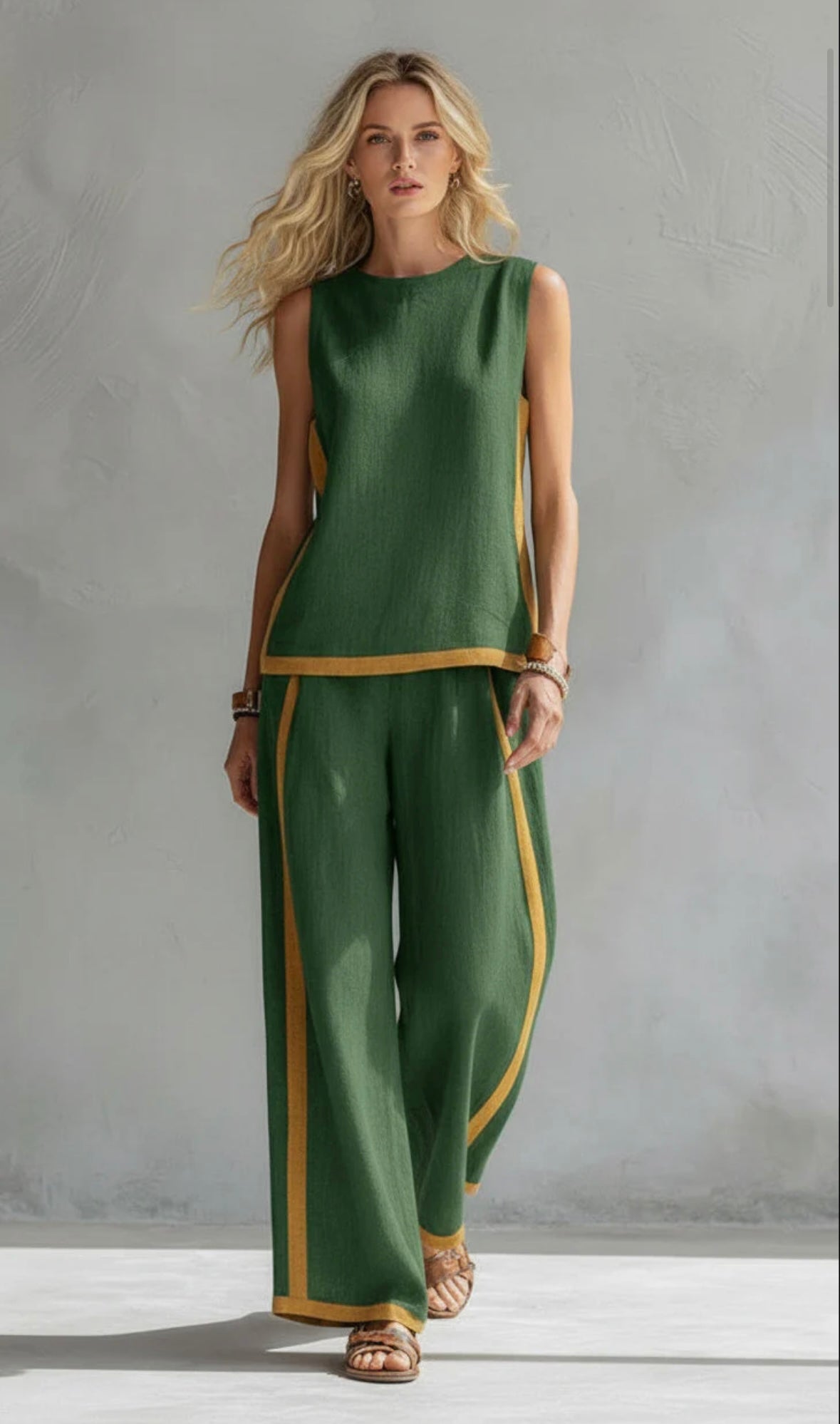 Elva | Completo contemporaneo in lino e cotone