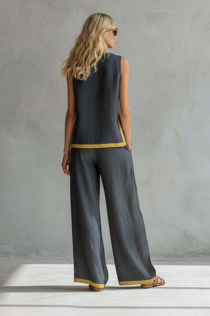 Elva | Completo contemporaneo in lino e cotone