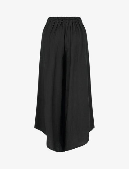 Pantalon ample à bords asymétriques - Nero