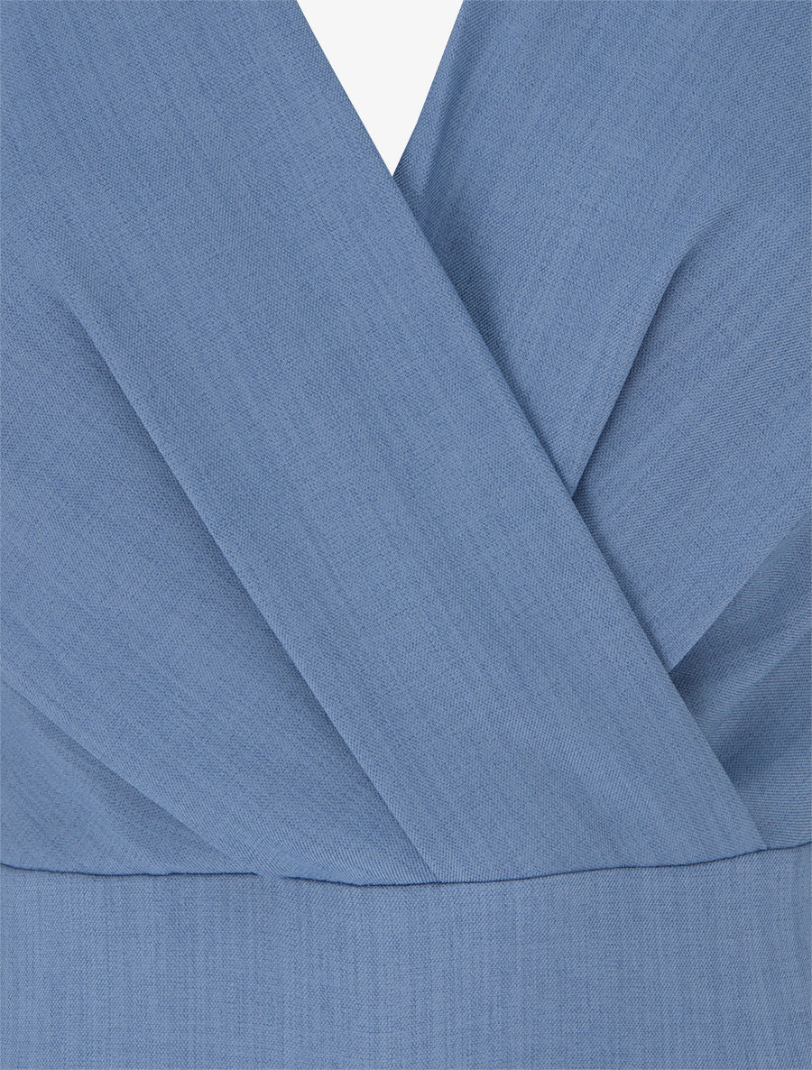 Tuta ampia con schiena scoperta - Blu