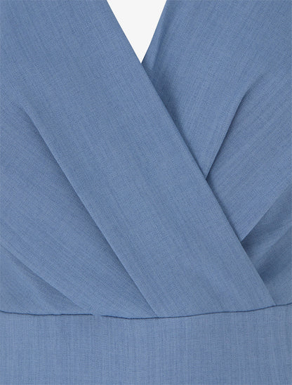 Tuta ampia con schiena scoperta - Blu