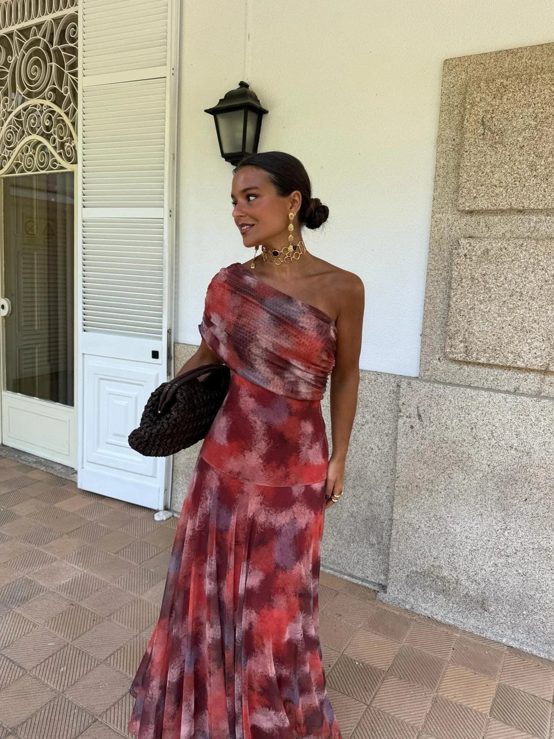 Abito Toledo: Maxi Monospalla in Mesh