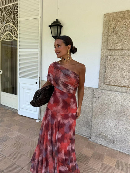 Abito Toledo: Maxi Monospalla in Mesh