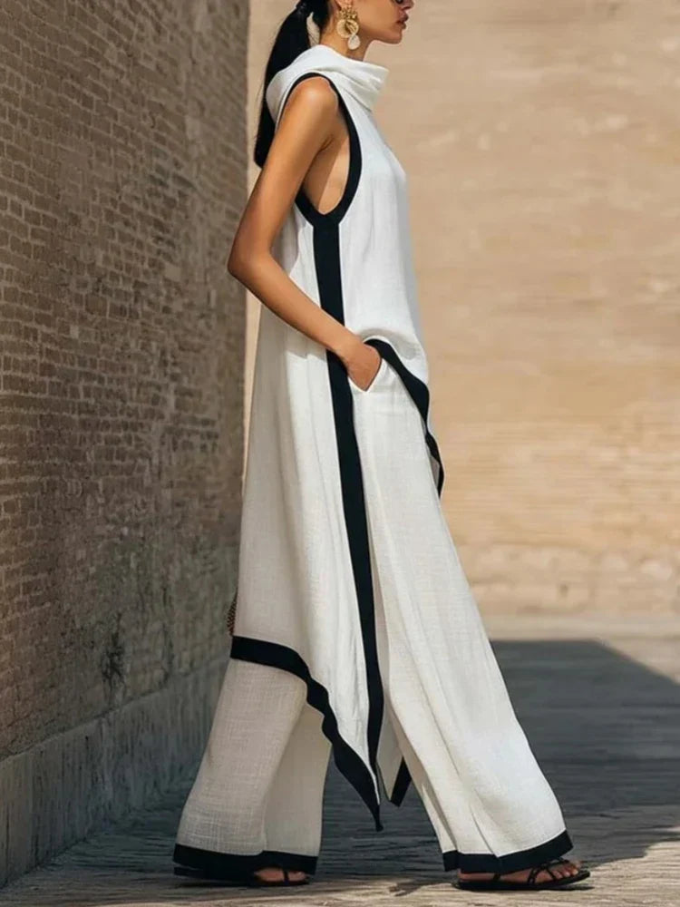 Tarsila | Completo essenza greca in lino premium