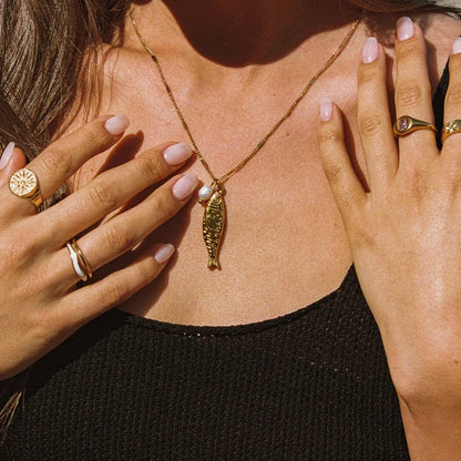 Collana Pesciolino con Perla