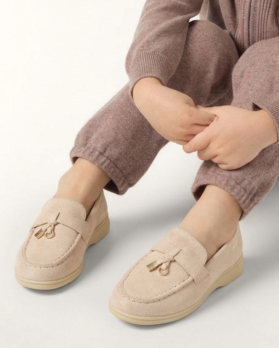 KIDS Walkers Beige Mocassino