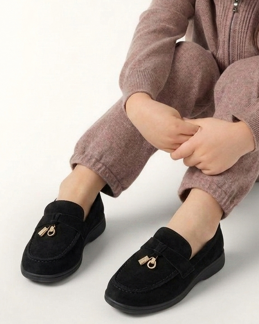 KIDS Walkers All Nero Mocassino