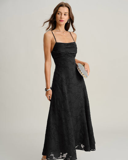 Amalia | Abito Maxi Slip in Jacquard