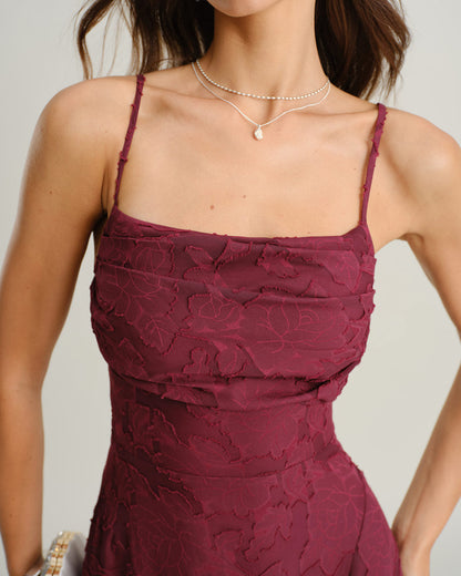Amalia | Abito Maxi Slip in Jacquard