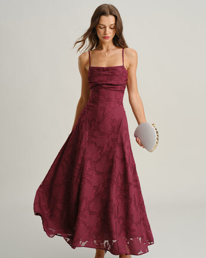Amalia | Abito Maxi Slip in Jacquard